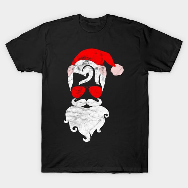 CHRISTMAS - Hipster Santa T-Shirt by AlphaDistributors